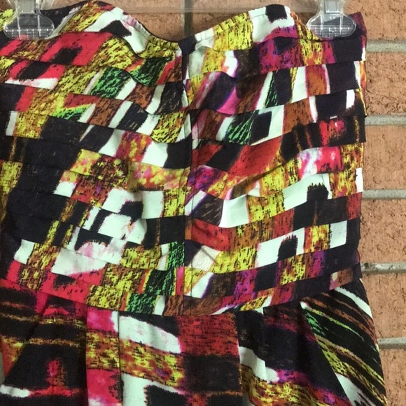 🪡CHARLIE JADE🪡BIRCH PRINT SILK STRAPLESS DRESS🪡 - Picture 7 of 9